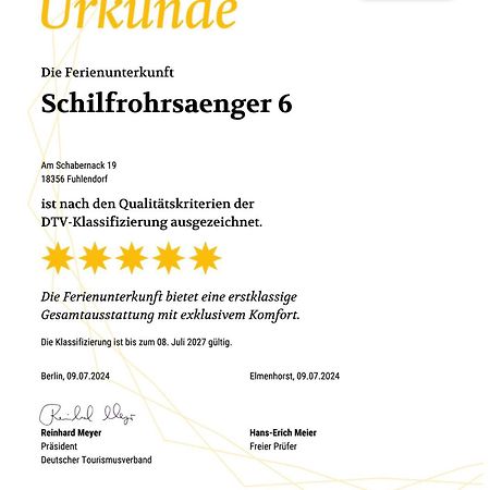 Ferienhaus Schilfrohrsaenger 6 Fuhlendorf  Exterior foto